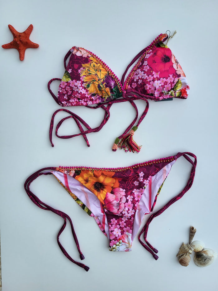 BIKINI GARDENIA BURGUNDY